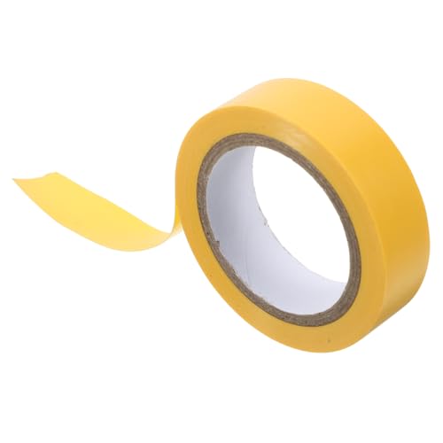 MAGICLULU rotes Isolierband hitzebeständiges klebeband kabelschutz Elektrische Reparaturband Hochtemperaturbeständiges Isolierband Elektrisches Schutzband Kordelband farbiges Band PVC Yellow