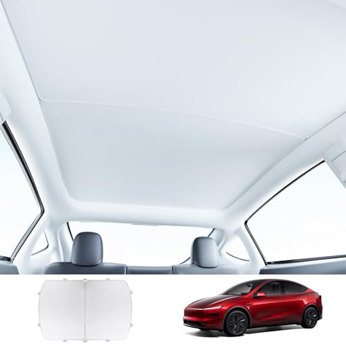 Arcoche Sonnenschutz für Tesla Model Y von 2024-2020, Isolierung, Wärme- und UV-Schutz, Sonnenschutz für das Glass Dach, Zubehör