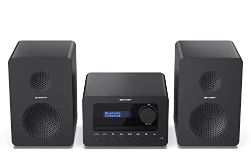 SHARP XLB520D HI-FI-Soundsystem Kompaktanlage (40 Watt, digitales Radio mit DAB+ und FM-Tuner, Bluetooth), schwarz