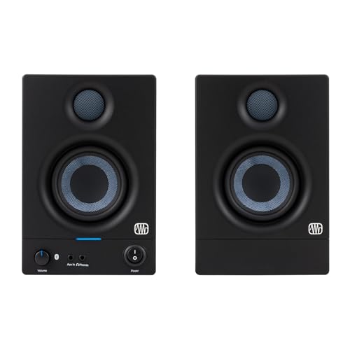 PreSonus Eris 3.5BT Gen 2, 3,5"-Aktivlautsprecher für Multimedia, Gaming, hochwertige Studio-Musikproduktion mit Bluetooth, 50 W Leistung