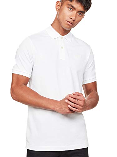 G-Star Herren Poloshirt Dunda - Slim Fit, Größe:XXL, Farbe:White (100)
