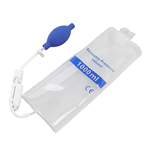 Druckinfusionsbeutel 1000 Ml für Blut- und Flüssigkeitsschnellinfusion, 1000 Ml Druckinfusionsbeutel für Blut- und Flüssigkeitsschnellinfusion mit Druckanzeigesäule für Krankenhausnotfälle