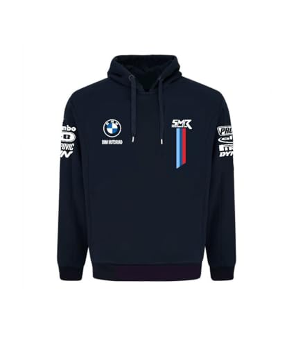 PRORACER Kapuzenpullover dünner Herren Replik für BMẂ SMR Motorrad (DE/NL/SE/PL, Alphanumerisch, XL, Regular, Regular, 1, Blau)