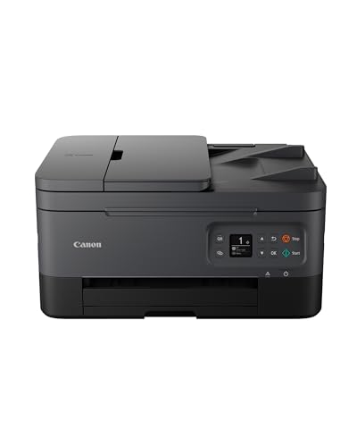 Canon PIXMA TS7450i Multifunktionsdrucker 3in1 (Tintenstrahl,Drucken, Kopieren, Scannen, A4, 35 Blatt ADF, OLED, WLAN, Duplexdruck, 2 Papierzuführungen, kompatibel mit Pixma Print Plan "Abo") Schwarz