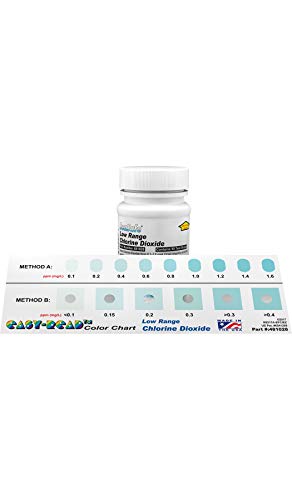 Industrial Test Systems 481028 Chlordioxid-Teststreifen, niedriger Bereich, 1 Minute Testzeit, 0-1,6 ppm Reichweite (50 Flasche)