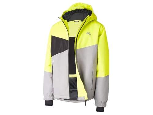 Crivit Kinder & Jugendliche Ski Jacke (DE/NL/SE/PL, Numerisch, 134, 164, Regular, Grey Yellow 134/140)