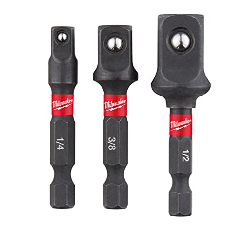 Milwaukee Steckschlüsseleinsatz Adapter 3.Set (1/4 + 3/8 + 1/2)