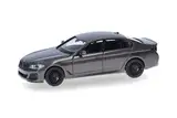 herpa 430951-002 Modellauto BMW Alpina B5 Limousine, Miniatur im Maßstab 1:87, Sammlerstück, Made in Germany, Modell aus Kunststoff, Farbe Quarz, Champagner Quartz metallic