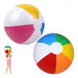 2 Stück Wasserball,Wasserball Aufblasbar,Ball Pool Wasser Aufblasbarer Kinder,Baby WasserbäLle Aufblasbares Beach Fussball,Aufblasbar Balls,für Schwimmbad Schwimmball Strandball,Wasserballons 40cm