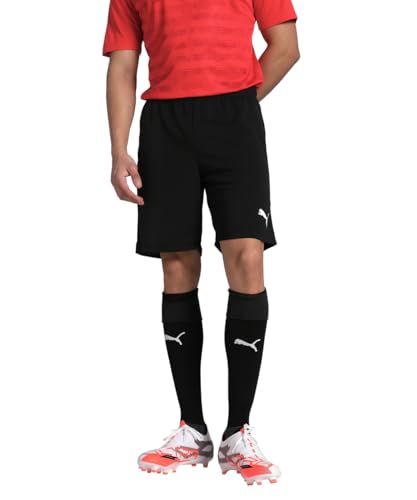 PUMA Herren Teamrise Shorts, Puma Black-puma White, M EU