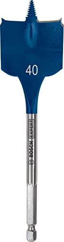 Bosch 1x EXPERT Self Cut Speed Flachfräsbohrer (für Weichholz, Spanplatte, Ø 40,00 mm, Professional Zubehör Bohrmaschine/Schrauber)