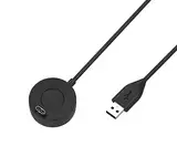 TiMOVO Ladekabel für Garmin Venu 3/ Venu 3S / Vivoactive 3 / Fenix 5 / 5S / 5X / 6 / 6S / 6X / 6X Plus/Forerunner 935 / Instinct, 1 Pack Halterung für die Ladestation mit USB-Kabel - Schwarz