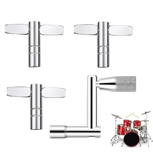 Schlagzeugschlüssel,Schlagzeugschlüssel Schlagzeug,Stimmschlüssel Schlagzeug,Schlagzeug Tuning Key,Metall Drum Tuning Key, Musikinstrument Schlagzeugschlüssel, für Schlagzeug Schlaginstrumente,4 Stück