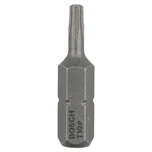 Bosch Professional Bit Extra-Hart für Innen-Torx-Schrauben (T10, Länge: 25 mm, 3 Stück), Cranberry, 2607001604