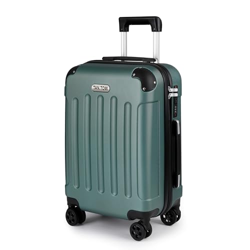 TANTOMI Handgepäck Koffer, Reisekoffer, Hartschalenkoffer Trolley Koffer Handgepäck mit Rollen, Koffer mit 3-Stelliges Codeschloss, Zahlenschloss Teleskopgriff, Suitcase für Reisen Geschäft