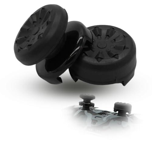 MatoSan® 2X Erhöhter Controller Aufsatz | 7mm & 11mm Präzision Kappen Grip Aim Assist PS5 Controller Zubehör PS4 PS5 Controller Zubehör Sticks Joystick Stick Aufsätze (Schwarz)