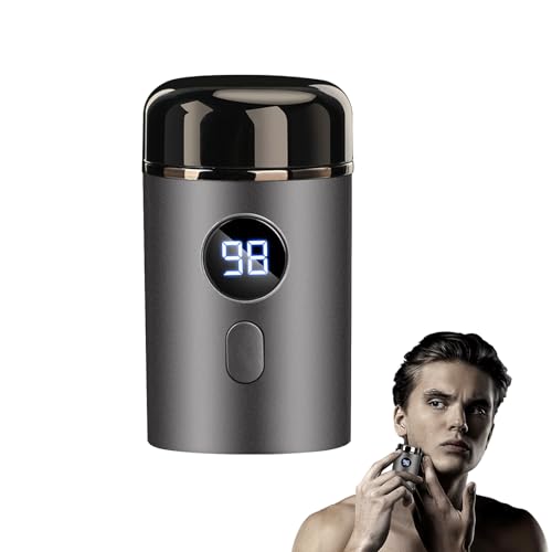 Horuili® Mini Electric Shaver, Tragbarer Elektrischer Mini-Rasierer, Mini Shave Tragbarer Elektrorasierer, Elektrischer Rasierer Herren, USB Rechargeable Shaver, Waschbarer Nass- und Trockenrasierer