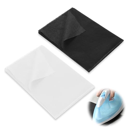 2 Stück Bügelvlies,100 x 200cm Vlies Vlieseline zum Aufbügeln,Bügelvlies Beidseitig Haftend beidseitig Nähen,Stoff zum Aufbügeln,Volumenvlies zum Aufbügeln Bügeleinlage,Bügelvlies zum Verstärken