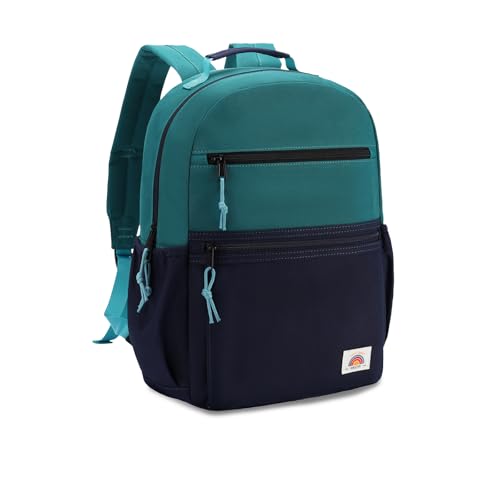 VASCHY Rucksack Kinder, Kinderrucksack Mädchen Jungen Schulrucksack für Vorschule Kindergarten Tagesstätte Marinegrün-Klein