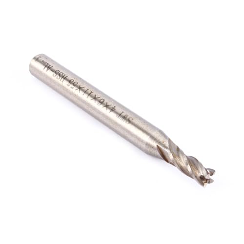 4 Mm 4 Flötenendmühlen-Set, Gerade Schaftendmühlenschneider für Holzstahl, Spiralfräsenschneider, Hochgeschwindigkeitsschnitt für Hohe Härte, Geeignet für CNC-Rechenzentren, Reduzieren