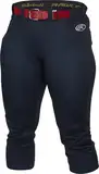 Rawlings Premium Yoga Style Game/Practice Fastpitch Softball Pant, Adult, Solid Color, Navy, Medium