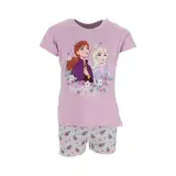 Disney Die Eiskönigin/Frozen Kurzer Schlafanzug für Mädchen Nachthemd Kinder Pyjama (DE/NL/SE/PL, Numerisch, 116, Regular, Lila)