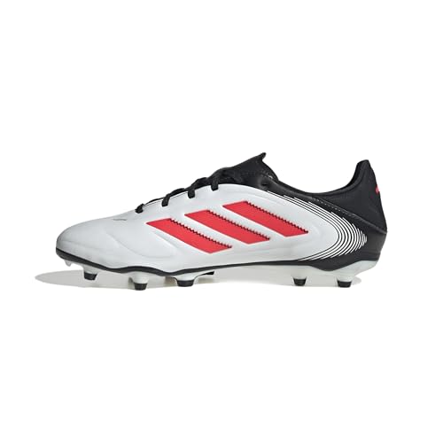 adidas Unisex COPA Pure III League FG/MG Football Boots Fußballschuhe, Cloud White/Lucid Red/Core Black, 44 EU