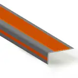 PVC Kunststoff Eckenschutz Anti Flexible Gummistufen Treppenkantenprofil Selbstklebend Rutschfester Stufenschutz Aus GummiSicherheitseckenkantenschutzstreifen Einfache Montage ( Color : Gray orange ,