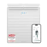 WITHINGS Body Scan - Vernetzte WLAN-Waage zur Verbesserung Ihrer Gesundheit, BIA-Personenwaage, Analyse der Körperzusammensetzung, Körperfett, Muskelmasse, Wasseranteil, Elektrokardiogramm, Weiß