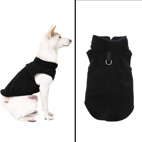 1 Stück Hundepullover Mittelgroße Hunde, Hundepullover Winter, Wintermantel Hund Schwarz, Dog Sweater Warmer Geeignetfür Tägliche Spaziergänge, Läufe, Wanderungen, Jogging, Workouts(XL)