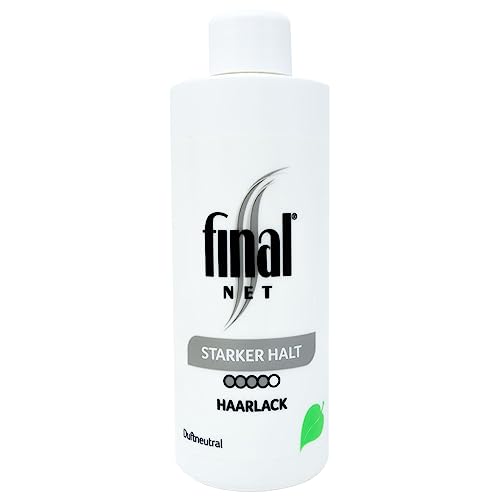 Final NET Starker Halt – Austauschflasche, NFP, Glanzspray für Haare, Haarspray Damen, Haarspray Herren, Haarlack Pumpspray für Locken & glatte Haare, Haarspray unparfümiert, Frisör Produkte – 125 ml