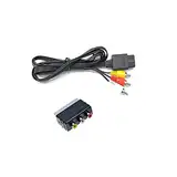 WICAREYO AV Kabel mit 3RCA auf Scart Adapter für N64 NGC SNES, 6 Fuß/1.8m TV Composite Audio Video Kabel mit 3Cinch auf Scart Adapter für N64 Gamecube SNES