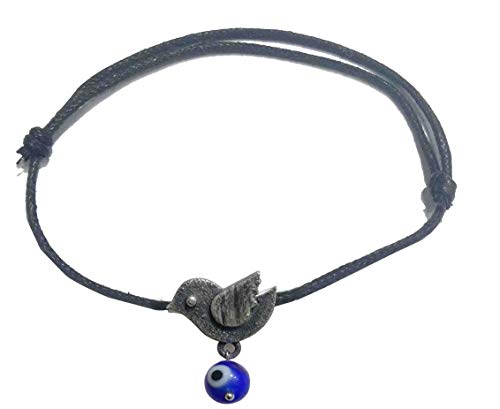 GURJARI JEWELLERS Silberfarbenes Fußkettchen für Damen und Mädchen, Bambus, Abalone