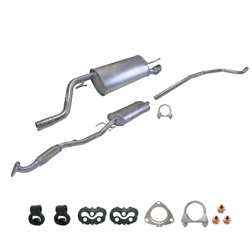 Ferroz Export Ersatz für Komplette Auspuffanlage ab Kat Opel Corsa D 1.4 Flexrohr 2009-2014 + Montagesatz
