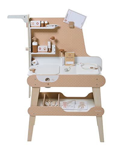 Vertbaudet Kinder Spieltisch,Kinderarztpraxis, Holz FSC® weiß
