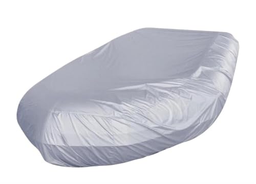 Bootspersenning Bootsverdeck Marine Bootsabdeckung 7,5-17ft Größe Wasserdicht Anti UV EIS Schnee Schlauchboot Schlauchboot Angeln Gummiboot Kajak Sonnenschutz(270X94X46cm Grey)