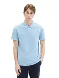 TOM TAILOR Herren Basic Piqué Poloshirt, 32245 - Washed Out Middle Blue, XXL