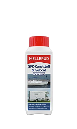 MELLERUD GFK-Kunststoff und Gelcoat Refresher | 1 x 0,25 l | 2in1 Reinigungsmittel- und politur zur Auffrischung für Boot und Caravan