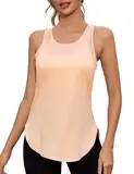 Gyabnw Damen Sport Tank Top Yoga Shirt Leicht Jogging Fitness Tanktops Ärmellos Lässig Oberteile