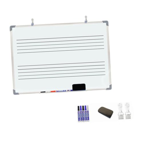 Generic Musik Whiteboard, Notizblock, Lapboard für Büro, Schule, Musiklehrer - Edelstahl, 100% weiß, Weiß