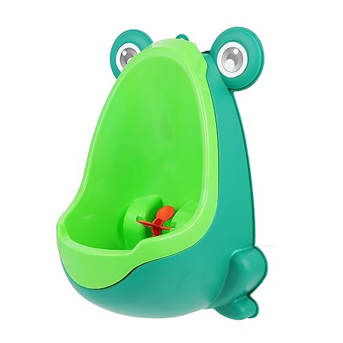 WATIIFUFU Frosch Urinal kinder wc kindertoilette -Urinal Kinder Pissoir Kinder Toilettenurinal Urinal für Kleinkinder stehendes Töpfchen Kinderurinal aus Kunststoff Kinderbedarf pp Green