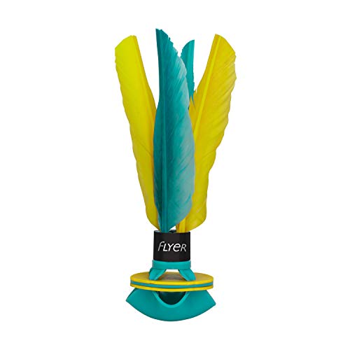 Waboba Flyer Soft Rubber Shuttlecock, Mint Green/Yellow