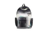 UieaMsio Rucksack Farbverlauf - Leichter Schulrucksack Tie Dye Mit Aufdruck für Mädchen Teenager, Wasserdichte Schultasche für Uni, Büro, Freizeit, Arbeit, Schule (Schwarz)