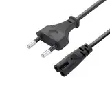 WICAREYO AC Netzkabel für Xbox One S, 2M/6.5FT 2 Prong EU Stecker AC Kabel Stromkabel Versorgungskabel für Xbox One S/Xbox ONE X/Xbox Serie XSX Xbox Serie S XSS Konsole