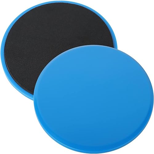 Exercise Slider,Gleitscheiben Fitness Core Sliders Doppelseitige Gleitscheiben Gym Gliding Discs Gleitende Scheiben Gym Home Fitness Equipment für den Einsatz auf Teppich Hartholzböden(Blau)