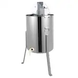 4-Rahmen Elektrische Honigschleuder, 140W 220V Edelstahl-Imker-Zubehör Bienenstock Hobby-Imker mit Honigauslauf und Acryldeckel Für Imkereibetriebe Imkergenossenschaften oder Familien