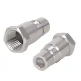 2 Stück Lambdasonde Adapter,M18*1,5 Sauerstoffsensor Adapter, Edelstahl O2 Sauerstoffsensor Spacer Extender Auto Auspuffanlage Universal, mit Filter O2 Sauerstoffsensor adapter Verlängerung