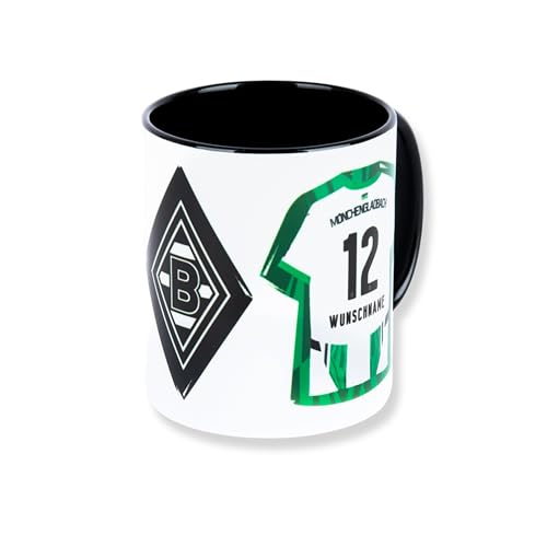 Borussia Mönchengladbach Tasse HOME 24/25 personalisierbar | Offizieller Fanartikel Fohlenshop |Personalisierbar mit Name & Nummer | 0,3L | Spülmaschinen- & Mikrowellengeeignet