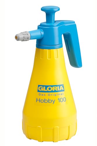 GLORIA Drucksprüher Hobby 100 | Gartenspritze | Handsprüher | 1,0 L Füllinhalt | Mit verstellbarer Düse