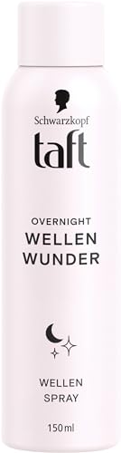 Taft Overnight Wellen Wunder Wellen Spray (150 ml), Styling Spray zaubert Wellen und Locken im Schlaf, ohne zu beschweren, für alle Haartypen geeignet